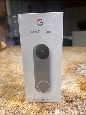 Google  Nest Doorbell - Chalk Gray Accent  (battery operated )